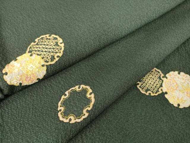 平和屋着物▽上質な紬　単衣　草花文　正絹　逸品　DAAW9257sf 平和屋着物▽上質な紬 単衣 草花文 正絹 逸品 DAAT9393az 【公式通販】