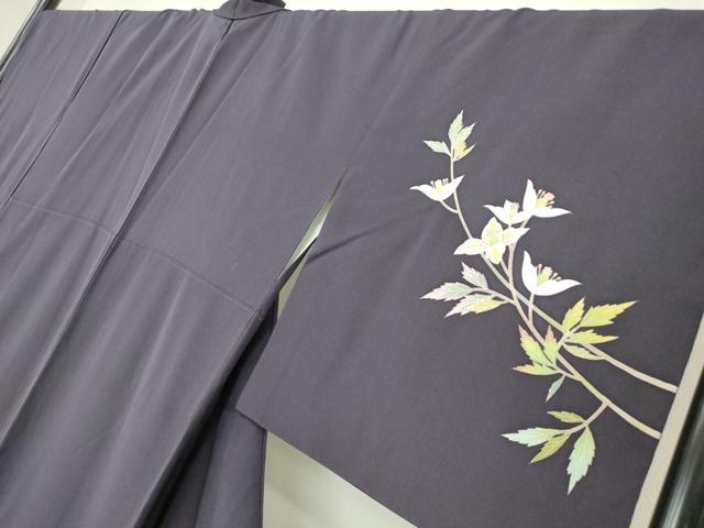 平和屋着物●訪問着　友禅　枝花文　正絹　逸品　DABC3643az_2