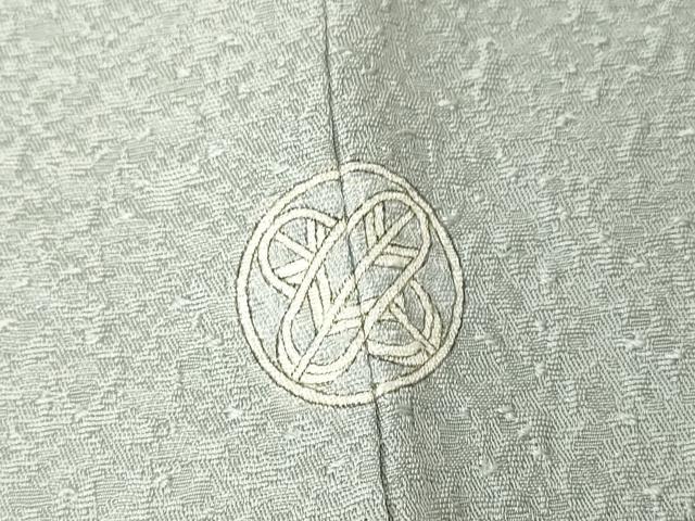 平和屋着物●本草木染作家　瑞寶　色無地　紋意匠　秘色色　三越扱い　正絹　逸品　DABC3791az_8