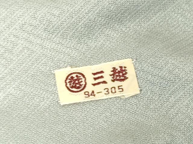 平和屋着物●本草木染作家　瑞寶　色無地　紋意匠　秘色色　三越扱い　正絹　逸品　DABC3791az_7