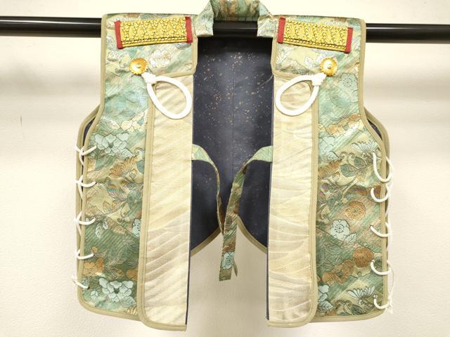 平和屋着物[]男の子　陣羽織・金襴兜セット　端午の節句　こどもの日　吉祥花文　金銀糸　DABC5144ma_1
