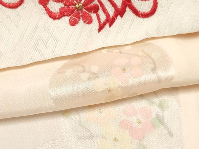 平和屋着物[]七五三　女の子　７歳　祝着　四つ身　長襦袢(無双仕立て)セット　友禅　作家物　牡丹花文　暈し染め　逸品　DABC5149ma_8