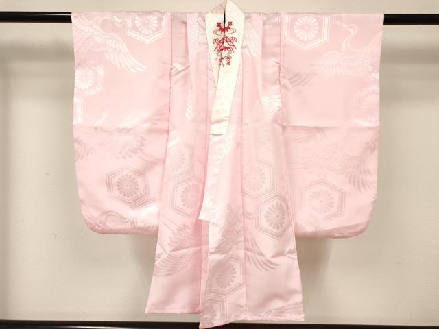 平和屋着物[]七五三　女の子　３歳　祝着　三つ身　長襦袢(無双仕立て・半衿刺繍)・被布セット　洋花文　逸品　DABC5158ma_5