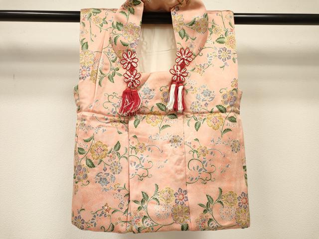 平和屋着物[]七五三　女の子　３歳　祝着　三つ身　長襦袢(無双仕立て・半衿刺繍)・被布セット　洋花文　逸品　DABC5158ma_7