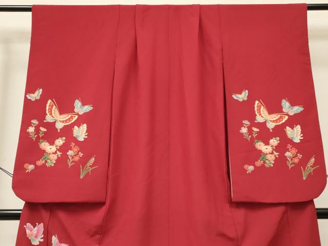 平和屋着物[]七五三　女の子　７歳　祝着　四つ身　花蝶文　金彩　DABC5290ma_2