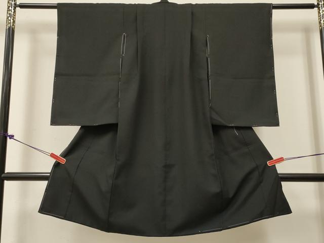 平和屋着物[]七五三　男の子　祝着・羽織・行灯袴・雪駄・小物セット　黒地　洗える着物　DABC5301ma_1