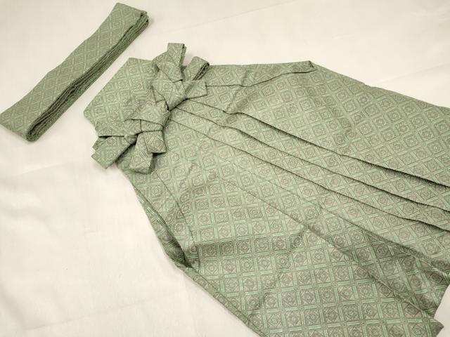 平和屋着物[]七五三　男の子　祝着・羽織・行灯袴・雪駄・小物セット　黒地　洗える着物　DABC5301ma_6