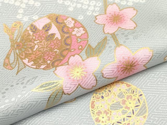 平和屋着物[]七五三　女の子　３歳　祝着　三つ身　長襦袢(単衣)・被布・草履・小物セット　鈴花文　金彩　箱付き　DABC5316ma_3