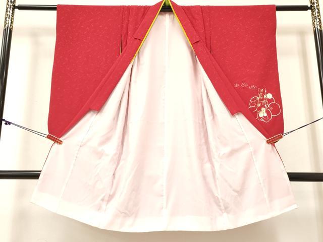 平和屋着物[]卒園式　女の子　子供　長襦袢(単衣・半衿刺繍)・行灯袴・巾着・髪飾りセット　キャラクター　金銀彩　箱付き　DABC5467ma_2