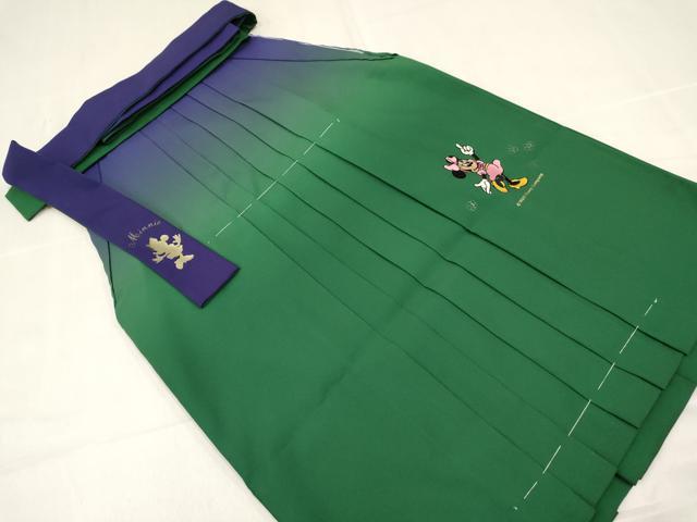 平和屋着物[]卒園式　女の子　子供　長襦袢(単衣・半衿刺繍)・行灯袴・巾着・髪飾りセット　キャラクター　金銀彩　箱付き　DABC5467ma_7