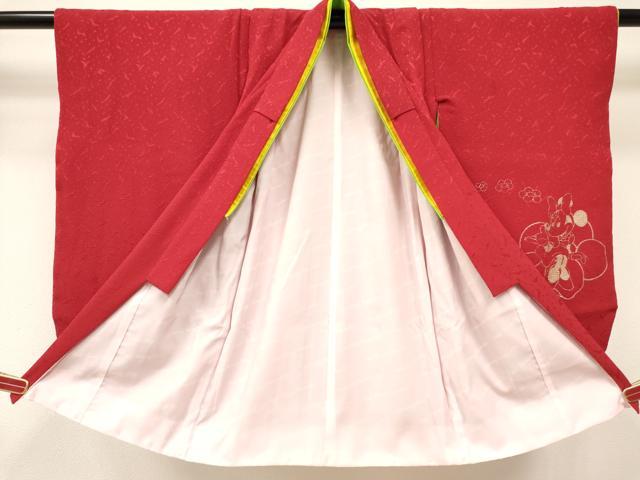 平和屋着物[]卒園式　女の子　子供　長襦袢(単衣・半衿刺繍)・行灯袴・巾着・髪飾りセット　キャラクター　金銀彩　箱付き　DABC5468ma_2