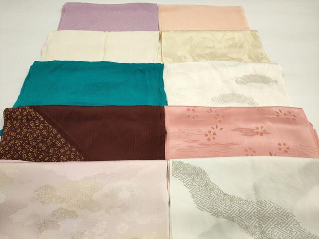 平和屋着物★和装小物　帯揚げ10枚セット　丹後ちりめん　正絹　逸品　DABC5640xg