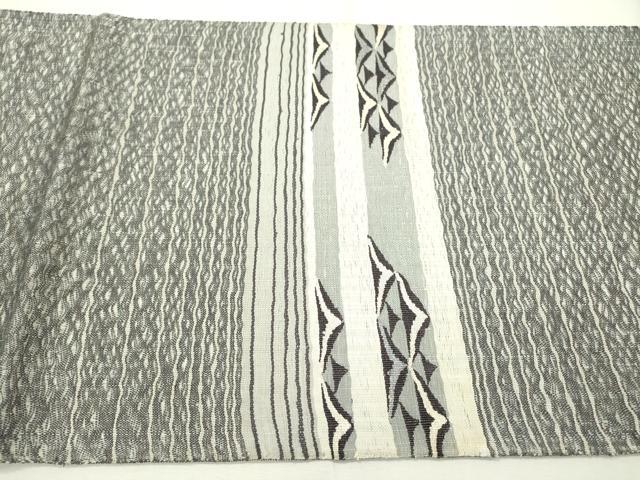 平和屋着物▽太鼓柄袋帯　スリーシーズン　春夏秋　櫛織　抽象文様　正絹　逸品　DABC6413fe_5