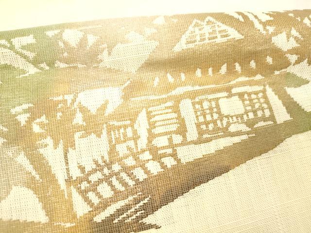 平和屋着物＊夏物　八寸名古屋帯　風景文　DABC8091cm 平和屋着物＊夏物 八寸名古屋帯 風景文 DABC8091cm 【公式通販】