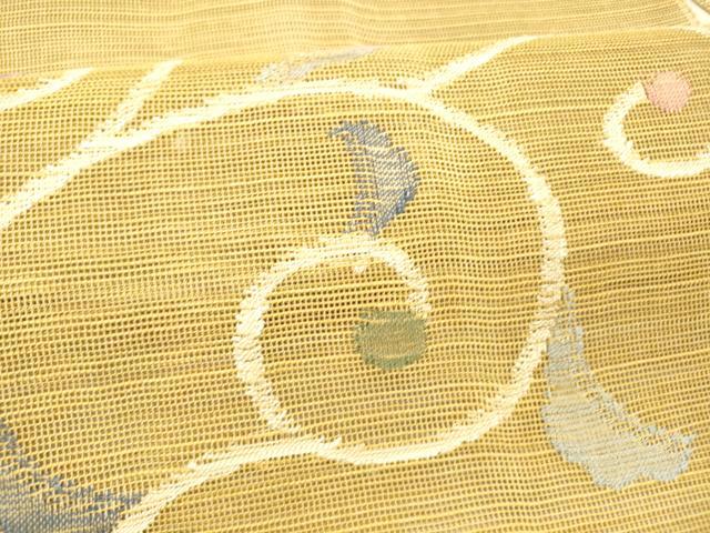 平和屋着物＊夏物　1854年創業　帯屋捨松　八寸名古屋帯　唐草文　正絹　逸品　DABC8190cm_3
