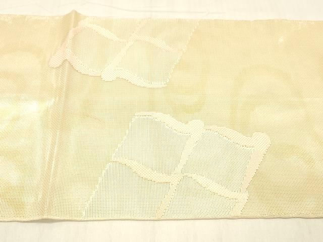 平和屋着物＊夏物　太鼓柄　本袋帯　流水瓦文　金銀糸　正絹　逸品　DABC8314cm 平和屋着物＊夏物 太鼓柄 本袋帯 流水瓦文 金銀糸 正絹 逸品