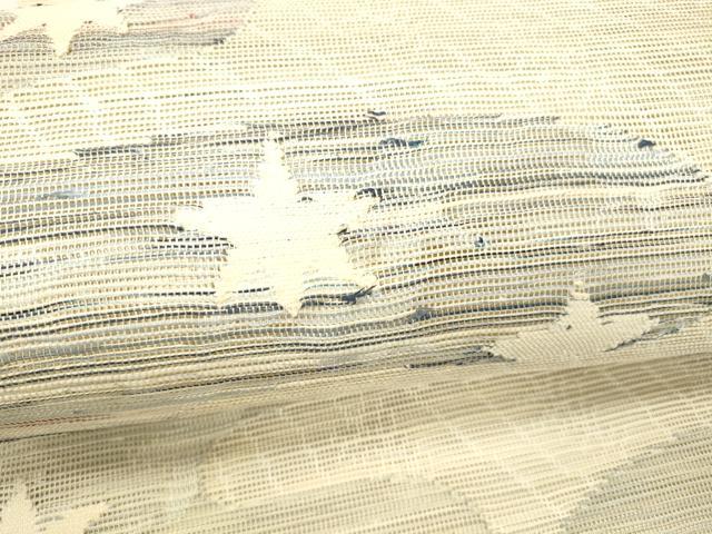 平和屋着物＊夏物　八寸名古屋帯　草花文　正絹　逸品　DABC8539cm_2