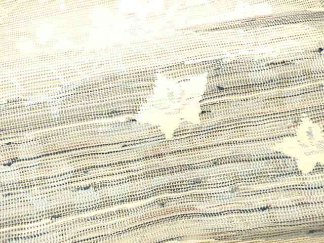 平和屋着物＊夏物　八寸名古屋帯　草花文　正絹　逸品　DABC8539cm_3