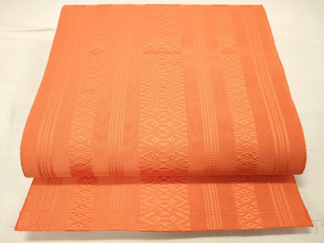 平和屋着物●本場染大島紬　更紗唐草間道　ロング丈　正絹　逸品　CABD8076vp 平和屋着物○本場染大島紬 更紗唐草間道 ロング丈 正絹 逸品