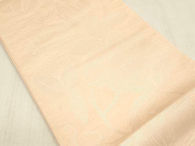 平和屋着物＊夏物　全通柄　本袋帯　草花文　銀糸　正絹　逸品　DABC8920cm_1