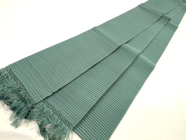 平和屋着物＊夏物　絽綴れ　男性　角帯　虫襖色　共箱付き　正絹　逸品　DABC8972cm_6