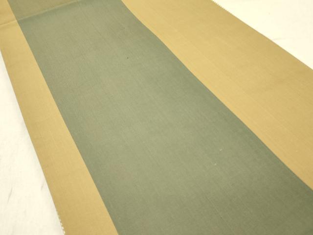 平和屋着物●本場筑前博多織　両面　六通柄袋帯　幾何学文様　正絹　逸品　DABD0020op