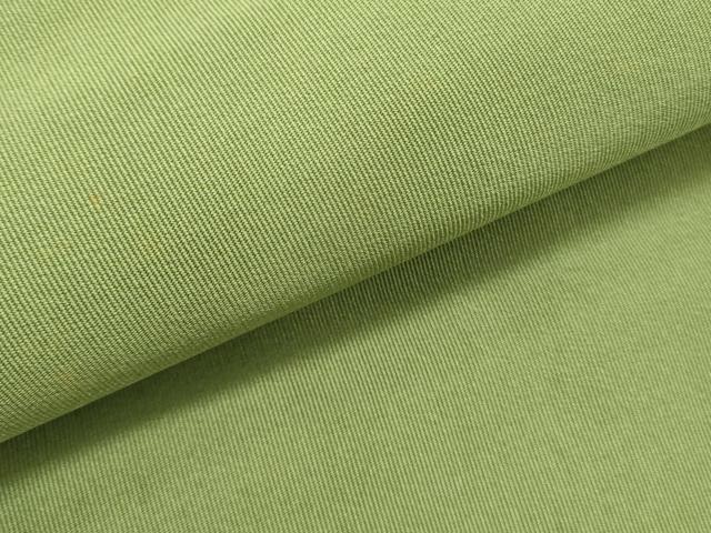 平和屋着物○爪掻き本綴れ つけ帯 松葉色 正絹 逸品 DABD0039op 【公式