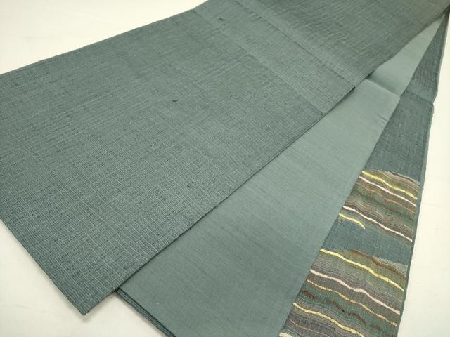 平和屋着物▽太鼓柄袋帯　スリーシーズン　春夏秋　櫛織　風景文　金糸　正絹　逸品　DABD0167op_4