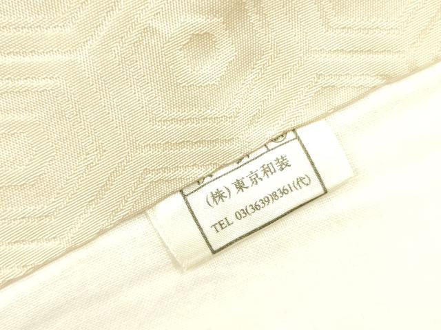 平和屋着物●九寸開き名古屋帯　唐織　花鳥文　金糸　正絹　逸品　DABD0490op_4