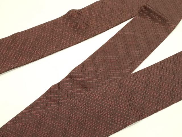 平和屋着物○極上 男性 両面 角帯 鳳凰 黒地 金糸 逸品 DZAB2603kh6