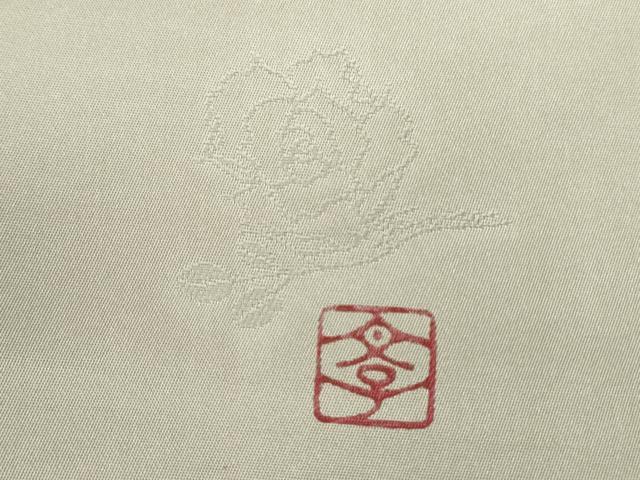 平和屋着物●染色作家　田中文子　太鼓柄袋帯　草花　金彩　正絹　逸品　DABD0847op_4