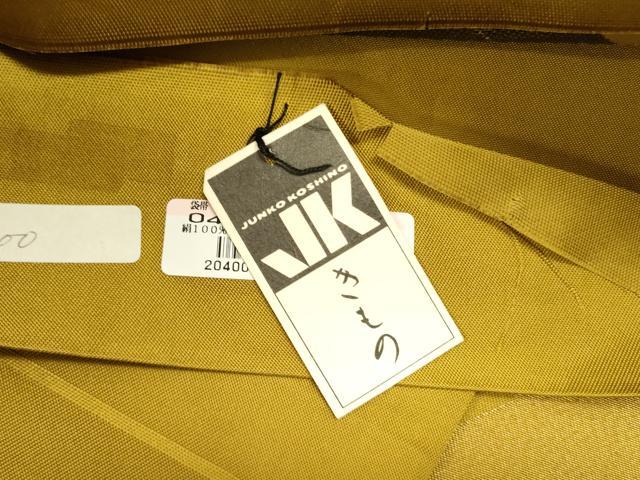 平和屋着物●ファッションデザイナー　コシノジュンコ　六通柄　本袋帯　幾何学文様　金糸　上代25万　正絹　逸品　DABD0879op_5