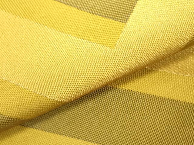 平和屋着物●ファッションデザイナー　コシノジュンコ　六通柄　本袋帯　幾何学文様　金糸　上代25万　正絹　逸品　DABD0879op_2