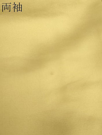 平和屋着物●上質な色無地　立波地紋　飴色　正絹　逸品　DABD1021ps