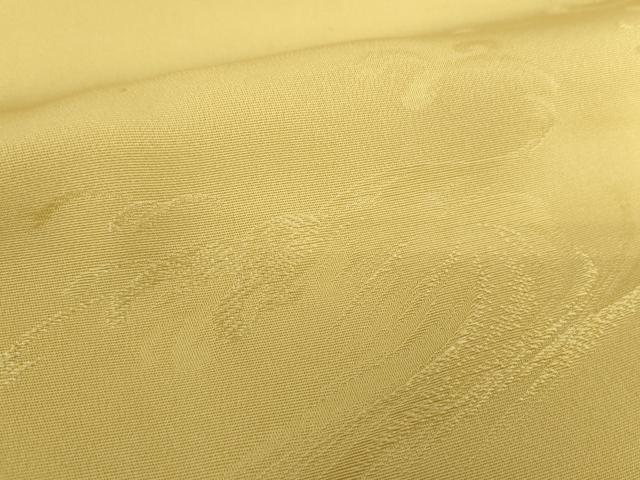 平和屋着物●上質な色無地　立波地紋　飴色　正絹　逸品　DABD1021ps