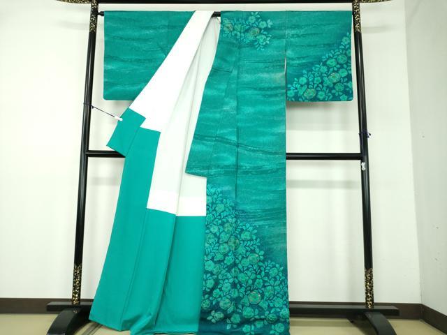 平和屋着物○越後十日町の一流染匠 桐屋・翠山工房 訪問着 絞り 辻が花