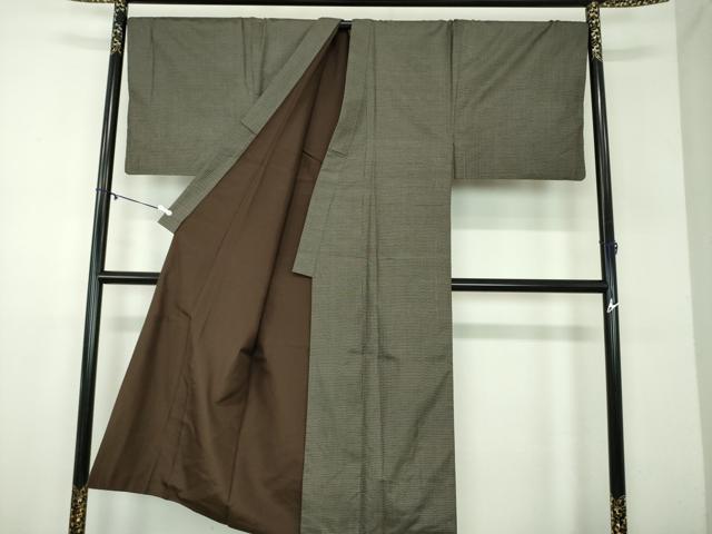 平和屋着物○男性 本場大島紬 キングサイズ 100亀甲 総詰め 正絹 逸品
