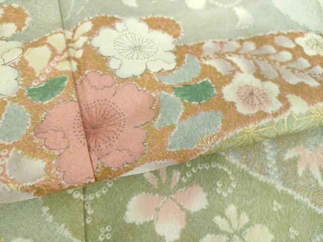 平和屋着物●訪問着　絞り　辻が花　暈し染め　金彩　正絹　逸品　DABD1428ps_5