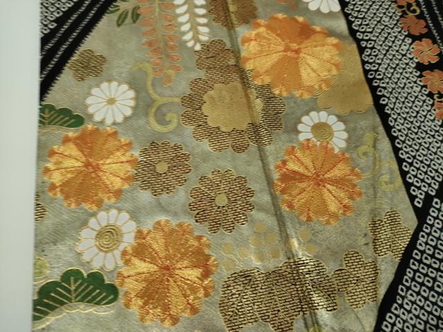 平和屋着物●豪華振袖　駒刺繍　絞り　吉祥花文　金彩　正絹　逸品　DABD1590ps_5