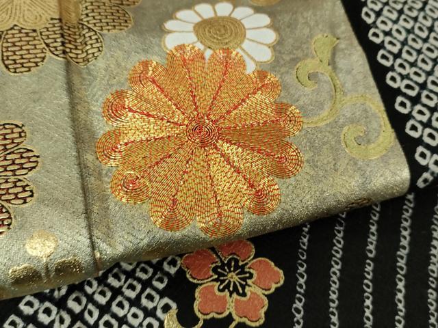 平和屋着物●豪華振袖　駒刺繍　絞り　吉祥花文　金彩　正絹　逸品　DABD1590ps_6