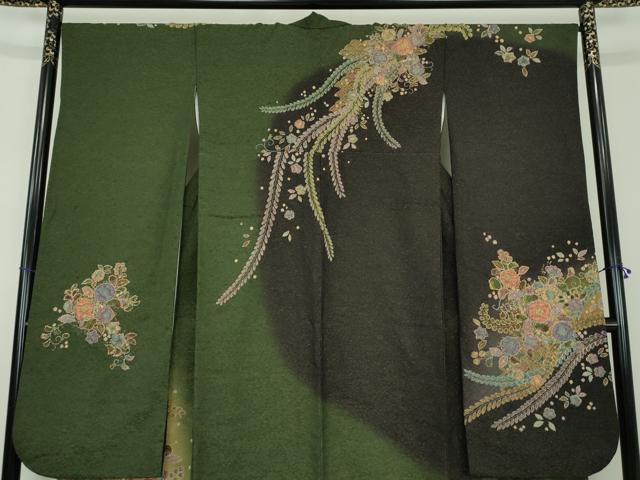 平和屋着物●豪華振袖　絞り　辻が花　暈し染め　金彩　金通し地　やまと誂製　正絹　逸品　DABD1620ps_2
