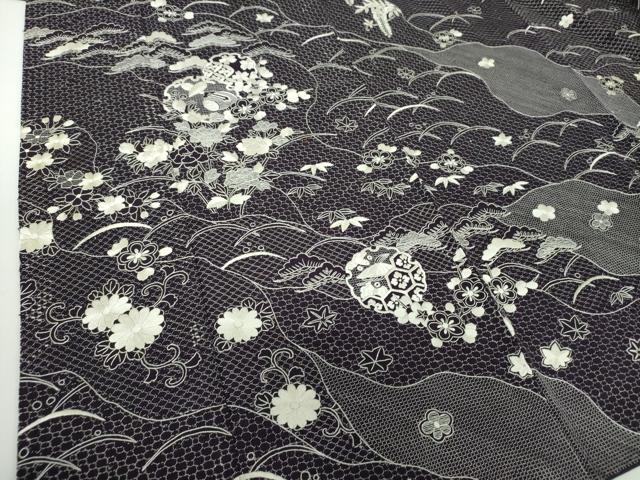 平和屋着物○最高級 中国三大刺繍 スワトウ刺繍 汕頭刺繍 総刺繍 訪問