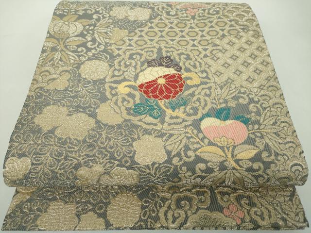 平和屋着物●極上　創業280年　誉田屋源兵衛　六通柄袋帯　金華山織　吉祥花文　金糸　正絹　逸品　未使用　DABD1908ps 55,900円