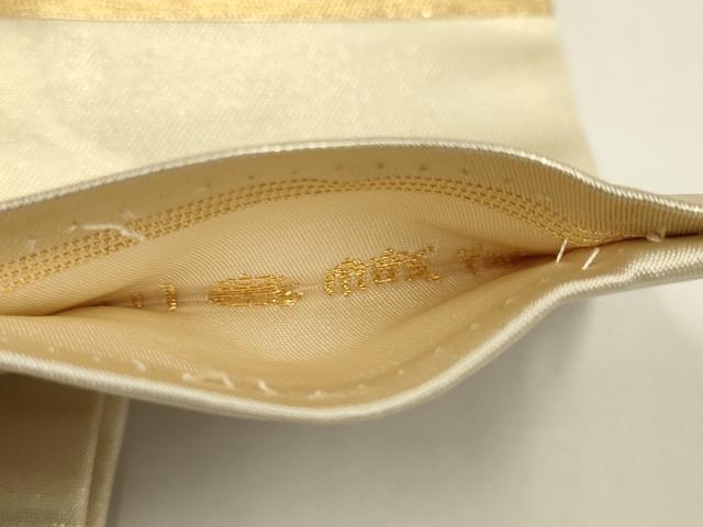 平和屋着物●西陣　川島織物　九寸名古屋帯　花丸文　金糸　正絹　逸品　DABD2199du_5