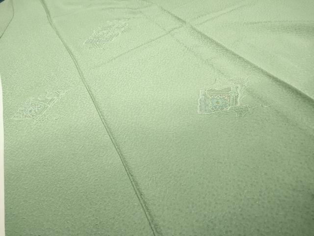 平和屋着物▽中国三大刺繍　スワトウ刺繍　汕頭刺繍　総刺繍　訪問着　単衣　天井花文　暈し染　正絹　逸品　DABD5906fe_5