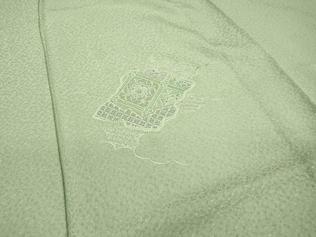 平和屋着物▽中国三大刺繍　スワトウ刺繍　汕頭刺繍　総刺繍　訪問着　単衣　天井花文　暈し染　正絹　逸品　DABD5906fe_6