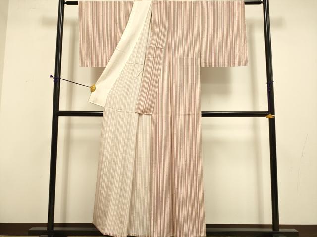 平和屋着物▽上質な小紋　単衣　竹間道　正絹　逸品　DABD6469du_2
