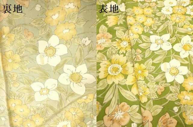 平和屋着物▽上質な小紋　単衣　草花文　正絹　逸品　DABD6475du_6