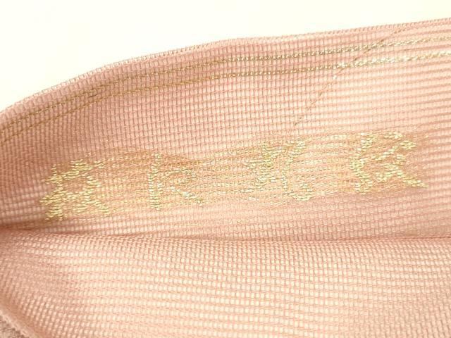 平和屋着物＊夏物　六通柄袋帯　萩に丸紋　金糸　正絹　逸品　DABD6525cm_4