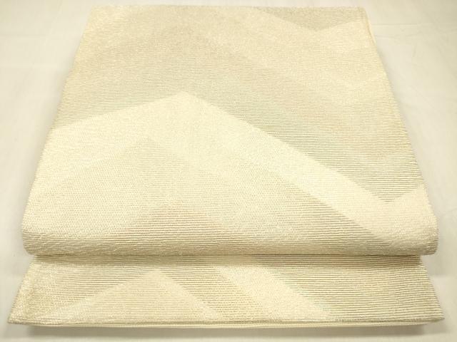 平和屋着物＊夏物　六通柄袋帯　抽象文様　金銀糸　正絹　逸品　DABD6724cm